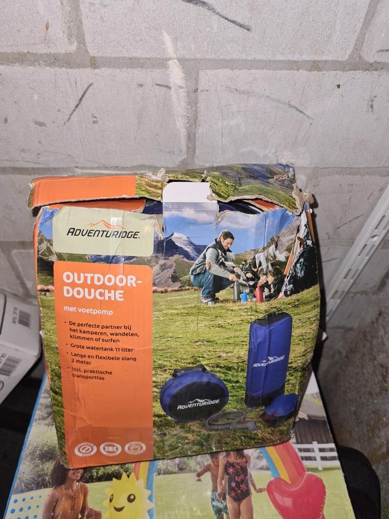 ADVENTURIDGE Outdoor Douche met Voetpomp - 11 Liter, Ophalen of Verzenden
