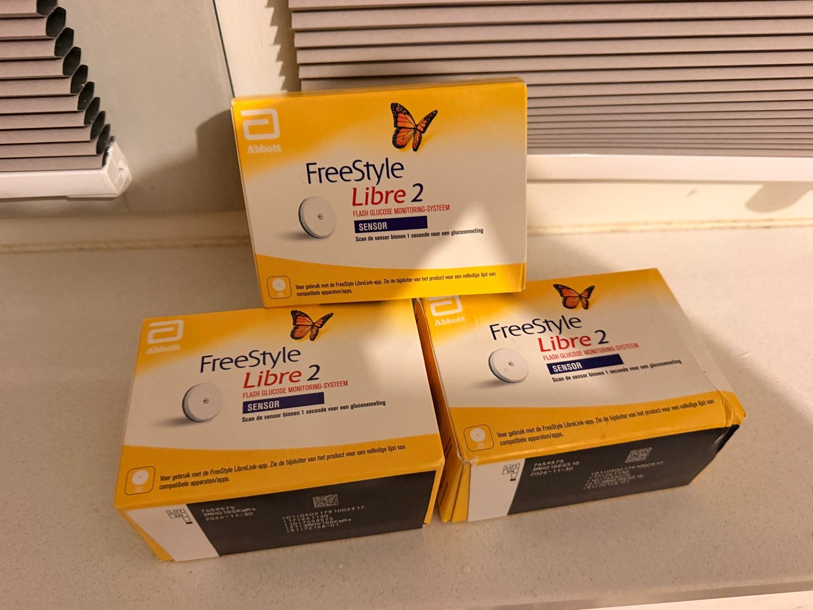 3 Nieuwe Freestyle Libre 2 Sensoren - Houdbaar t/m 2026, Ophalen, Nieuw, Overige typen