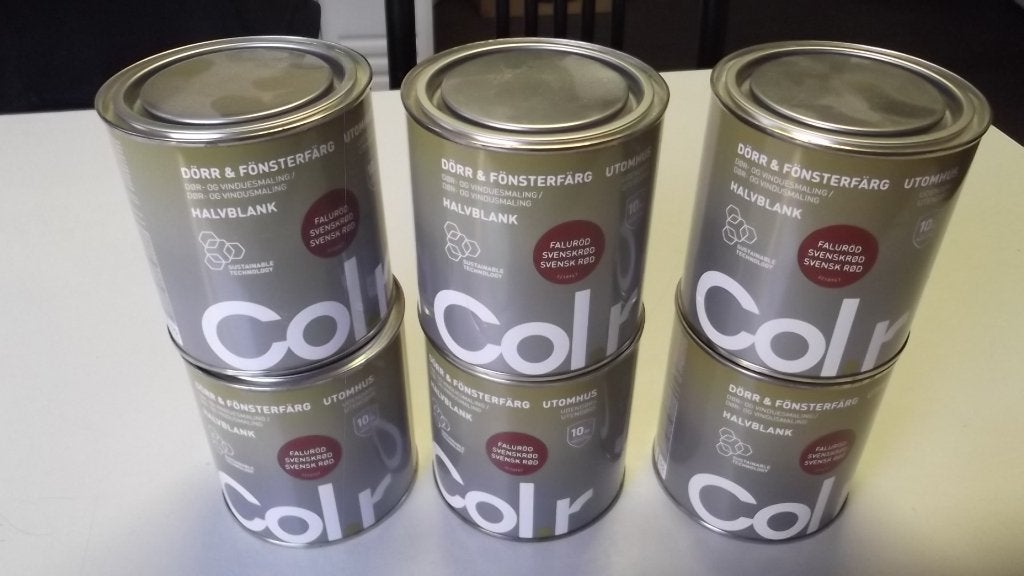 zweedse verf kwaliteit rood, Nieuw, Ophalen of Verzenden, Lak, Minder dan 5 liter