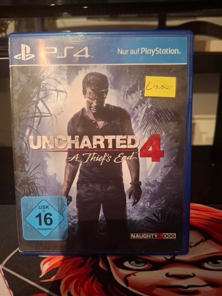 Ps4 uncharted 4 a thiefs end, Avontuur en Actie, 1 speler, Ophalen of Verzenden, Zo goed als nieuw