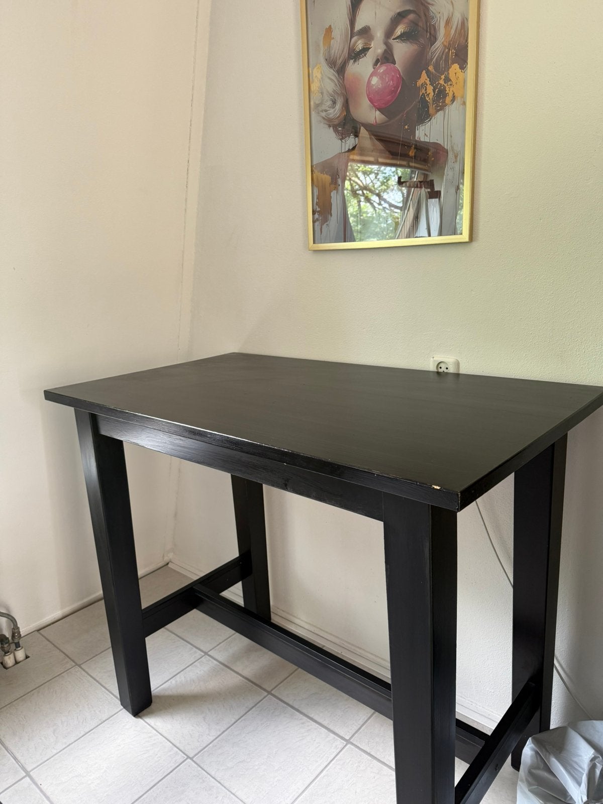 Bartafel zwart, Ophalen, 100 tot 150 cm, 50 tot 100 cm, Zo goed als nieuw