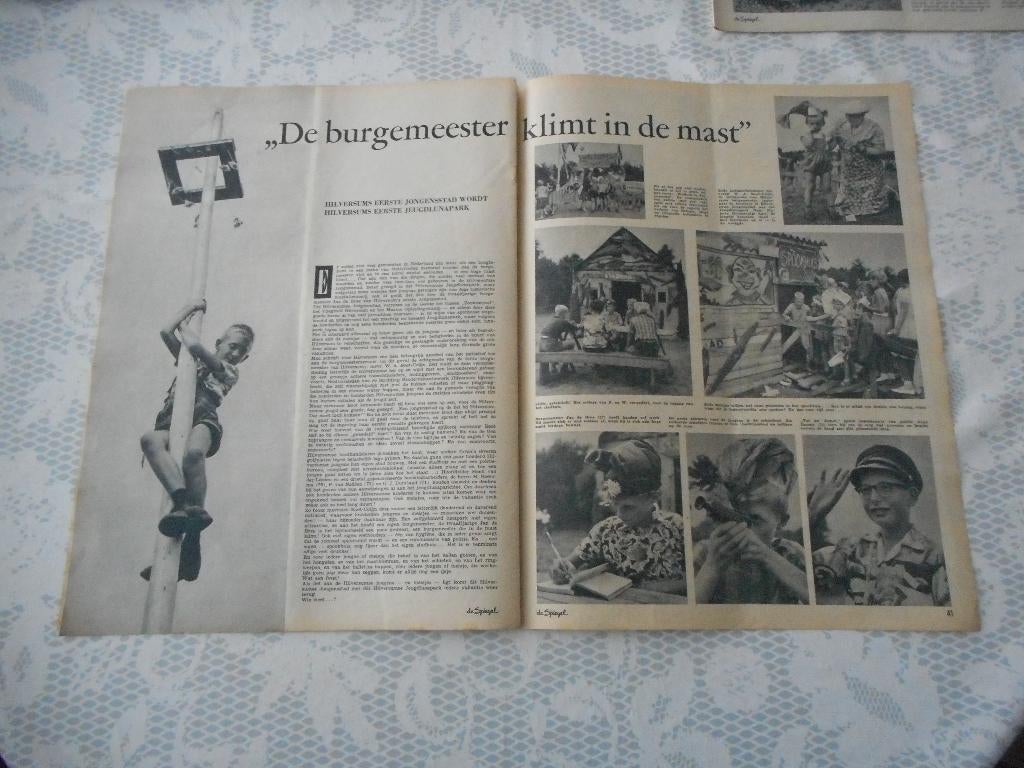 Hilversum. Jongensstad. Jeugdlunapark. 1959., Ophalen of Verzenden, 1940 tot 1960, Nederland, Knipsel(s)