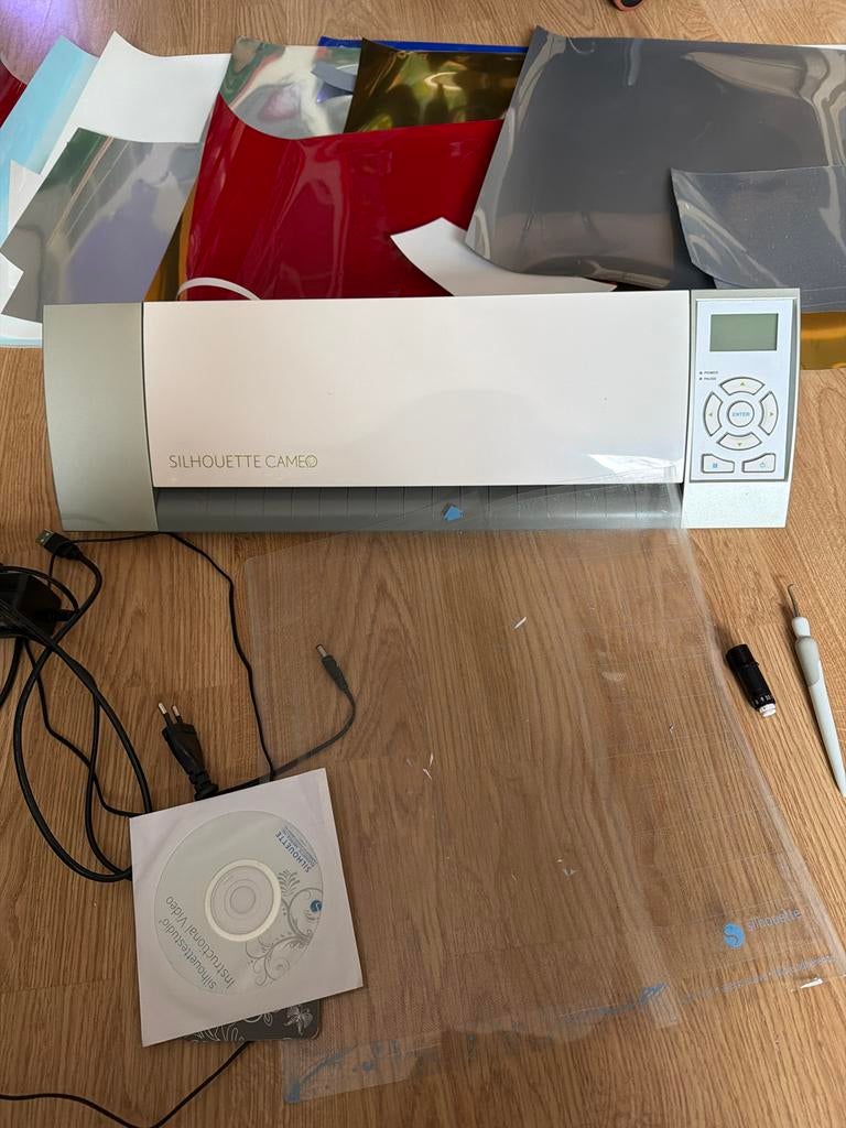 Silhouette Cameo 1 snijplotter met accessoires, Ophalen, Gebruikt, Gereedschap of Toebehoren