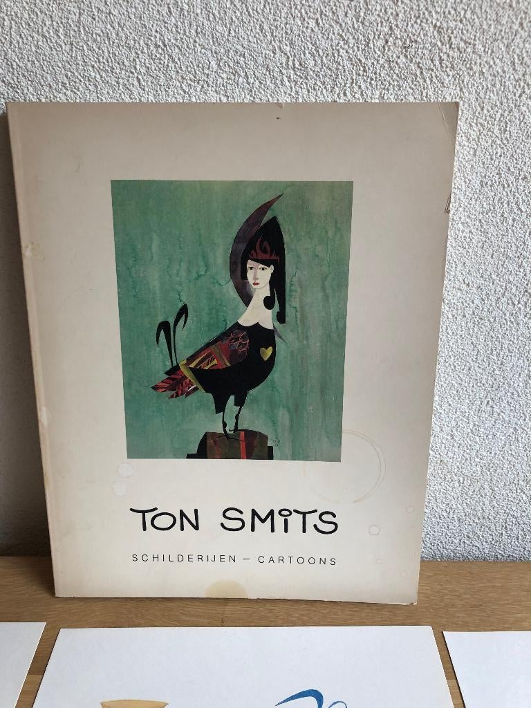 Ton Smits Boek Schilderijen – Cartoons 1981, Gelezen, Schilder- en Tekenkunst, Vrienden van Ton Smits, Ophalen of Verzenden