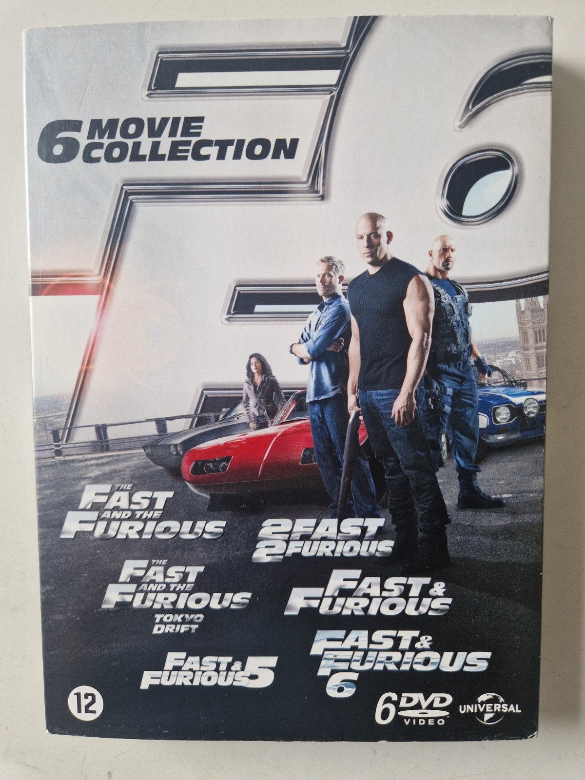 Fast & Furious 6 Movie Collection DVD Boxset, Gebruikt, Spaans, Vanaf 12 jaar, Inclusief doosje