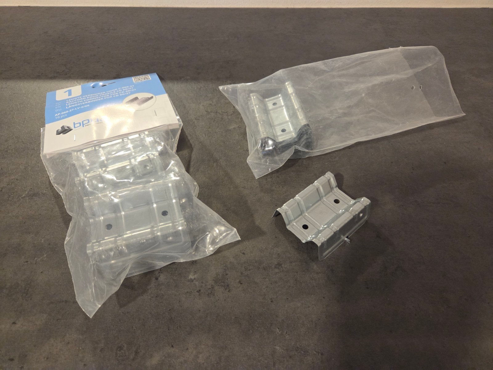 16x Lengteverbinder metal stud C-060-27 plafondprofiel, Ophalen of Verzenden, Nieuw