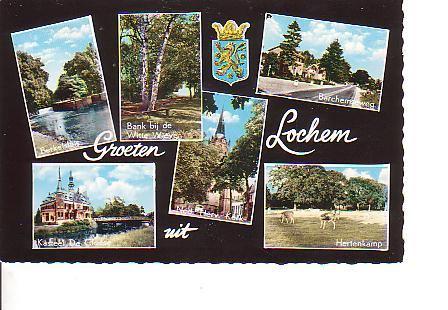 Ansichtkaart	Lochem	6-luik, Verzamelen, Verzenden, 1960 tot 1980, Gelopen, Gelderland
