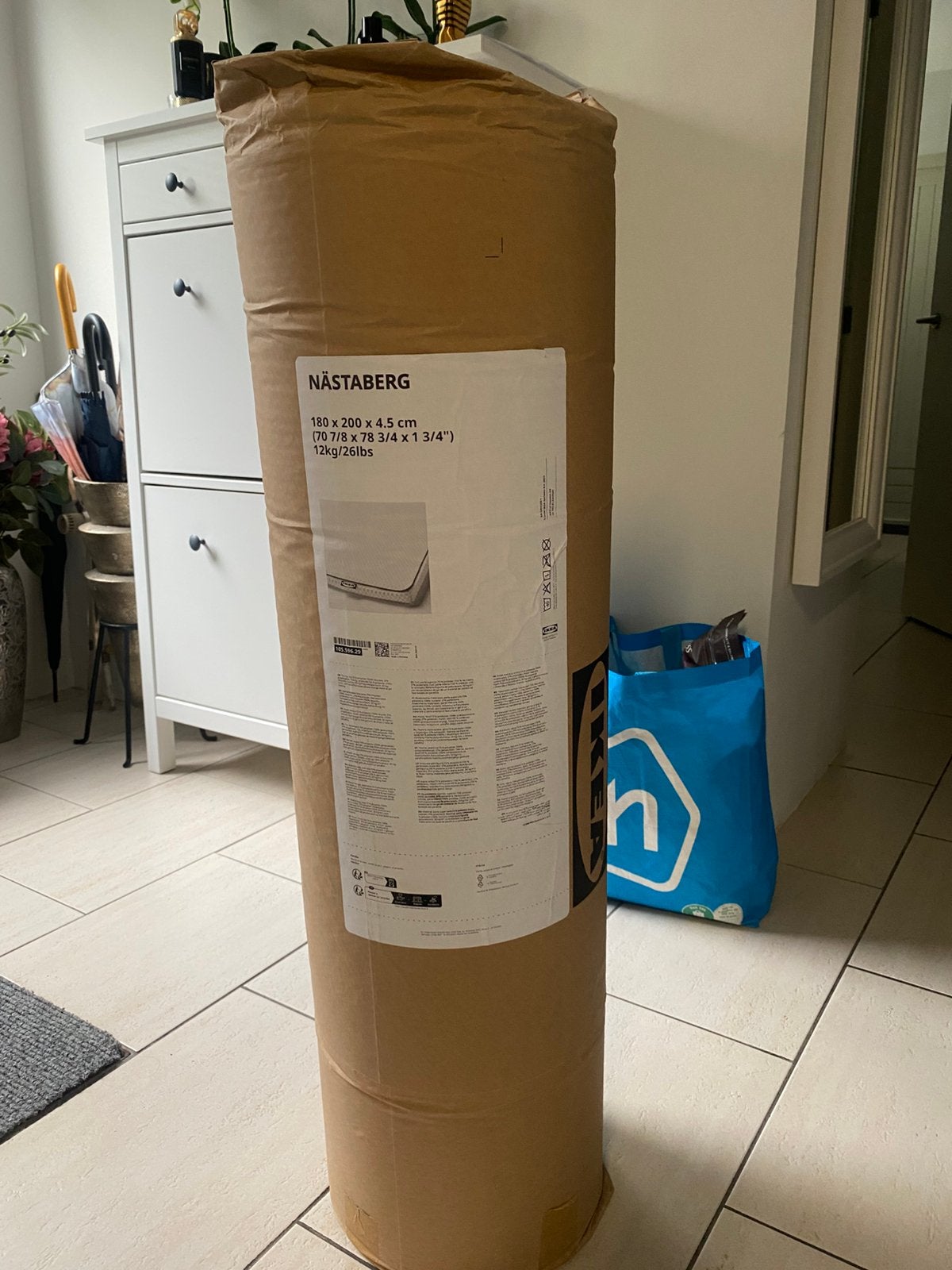 Luxe IKEA traagschuim topper 180x200 cm –nieuw in doos–€270, Nieuw, Ophalen of Verzenden, Matras, 180 cm