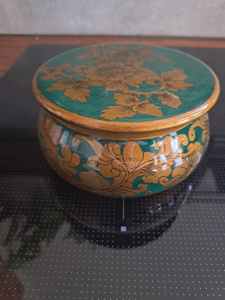 indonesisch handgeschilderde lakdoos, Ophalen of Verzenden