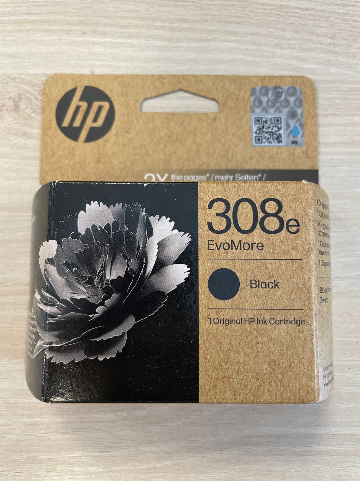 HP 308e EvoMore Zwarte Inktcartridge - Origineel, Computers en Software, Printerbenodigdheden, Nieuw, Cartridge, Ophalen of Verzenden