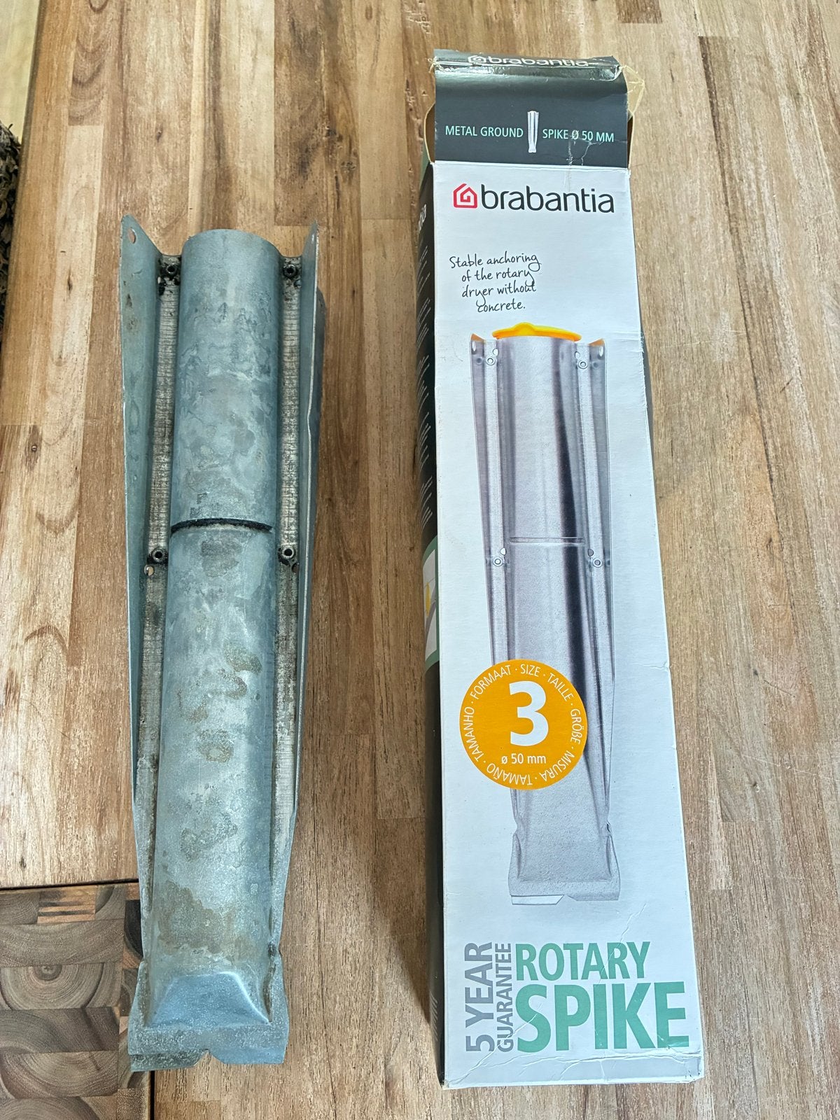 Brabantia grondanker voor droogmolen (gele dop ontbreekt), Ophalen of Verzenden, Gebruikt, Overige typen