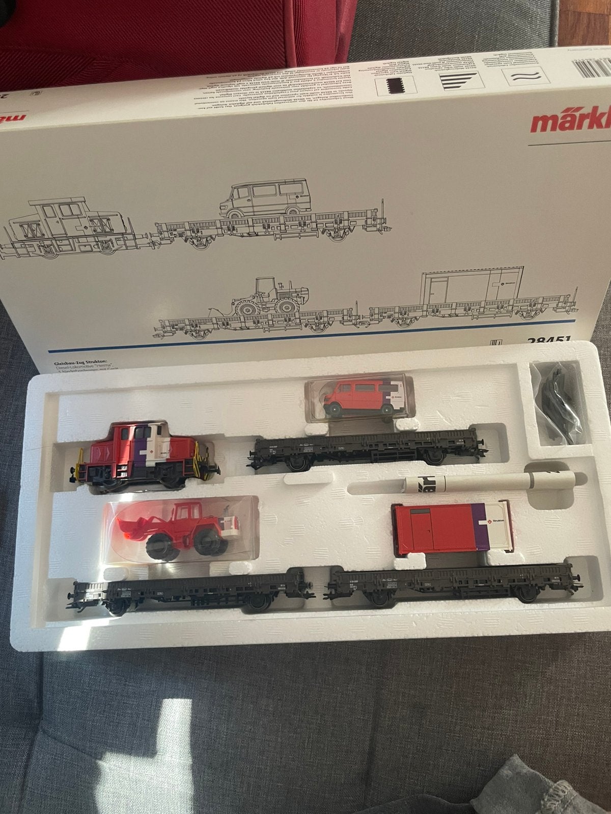 Marklin strukton treinset nieuwstaat, Wisselstroom, Wagon, Ophalen of Verzenden, Zo goed als nieuw