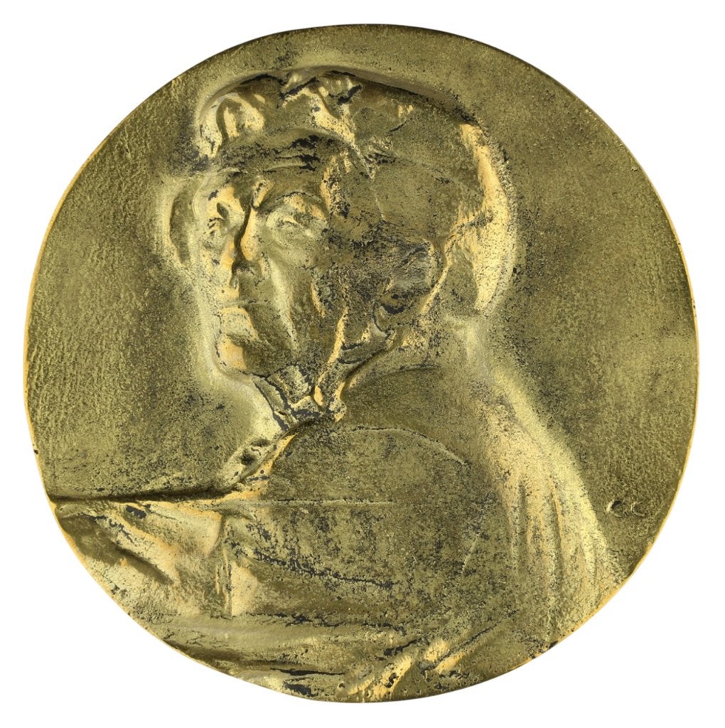 BRONZEN PENNING Eric Claus JEANNE OOSTING PRIJS, Verzenden, Brons, Nederland