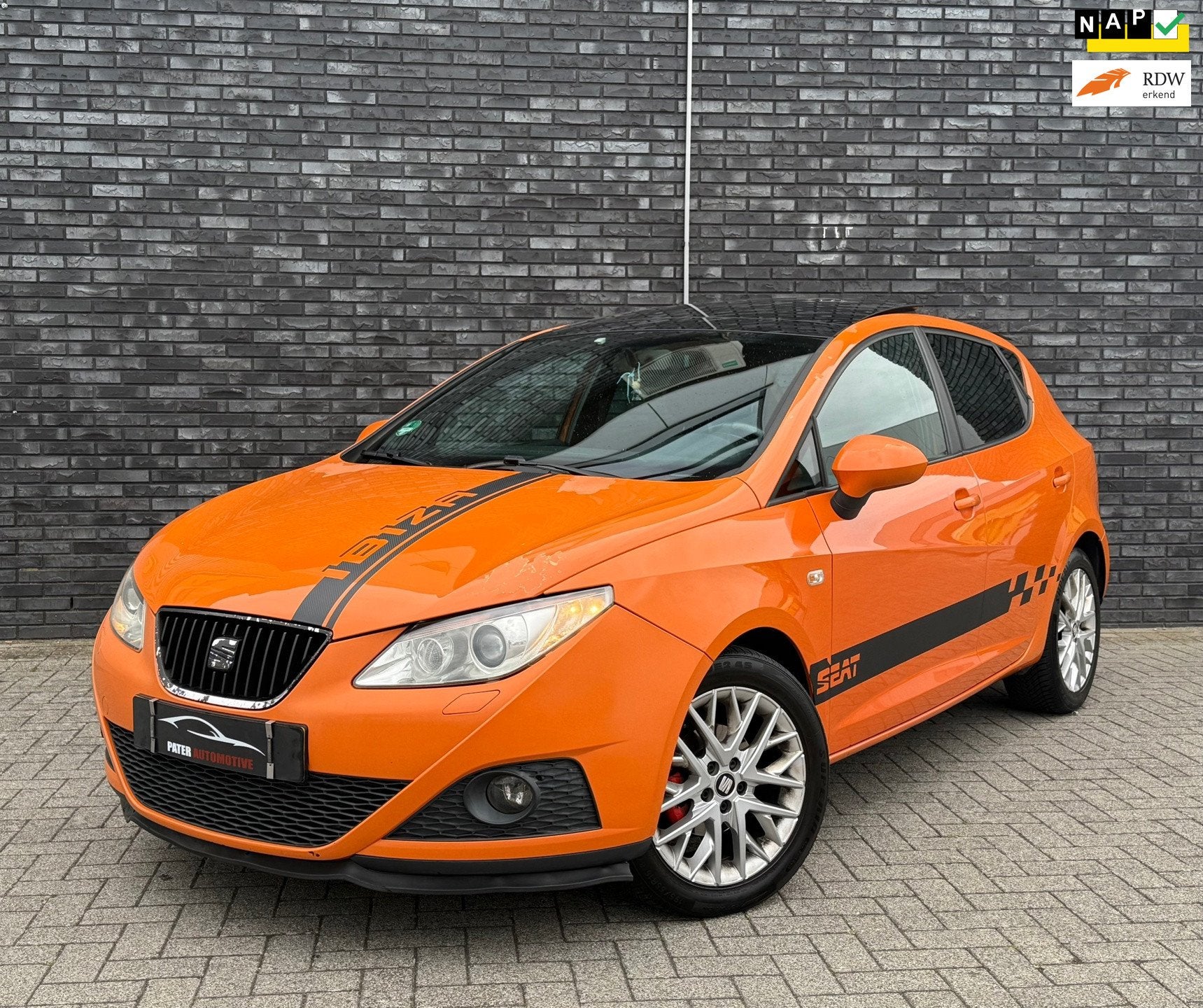 Seat Ibiza 1.6 Sport NAP|Cruise|Panorama|Climate|Elekt Ramen, Auto's, Voorwielaandrijving, Zwart, Ibiza, Origineel Nederlands