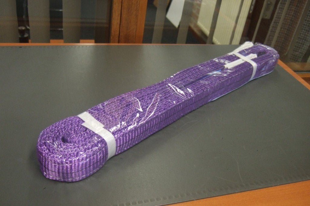 Hijsband paars 1 ton / 4 meter, Doe-het-zelf en Verbouw, Lieren en Takels, Nieuw, Handmatig, Ophalen