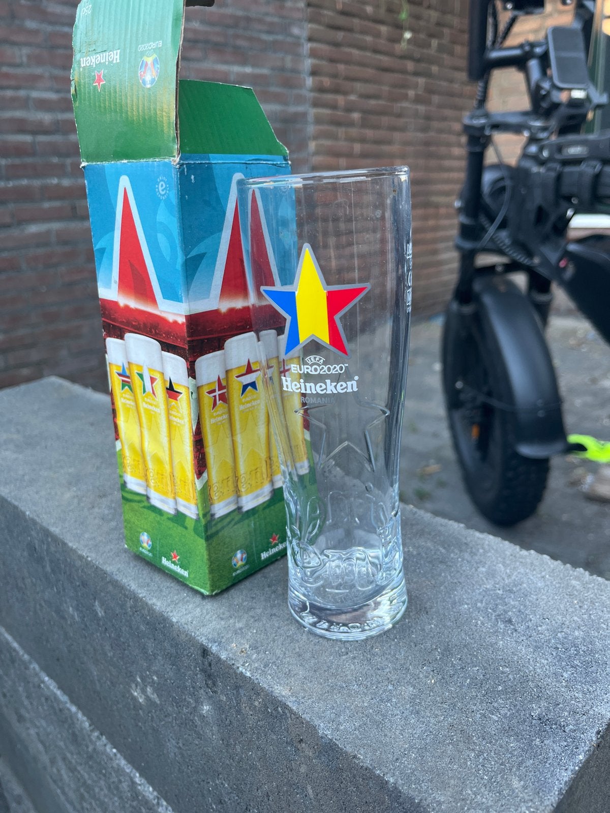 Heineken Bierglas - EURO 2020 Editie, Ophalen, Zo goed als nieuw, Meerkleurig, Overige merken