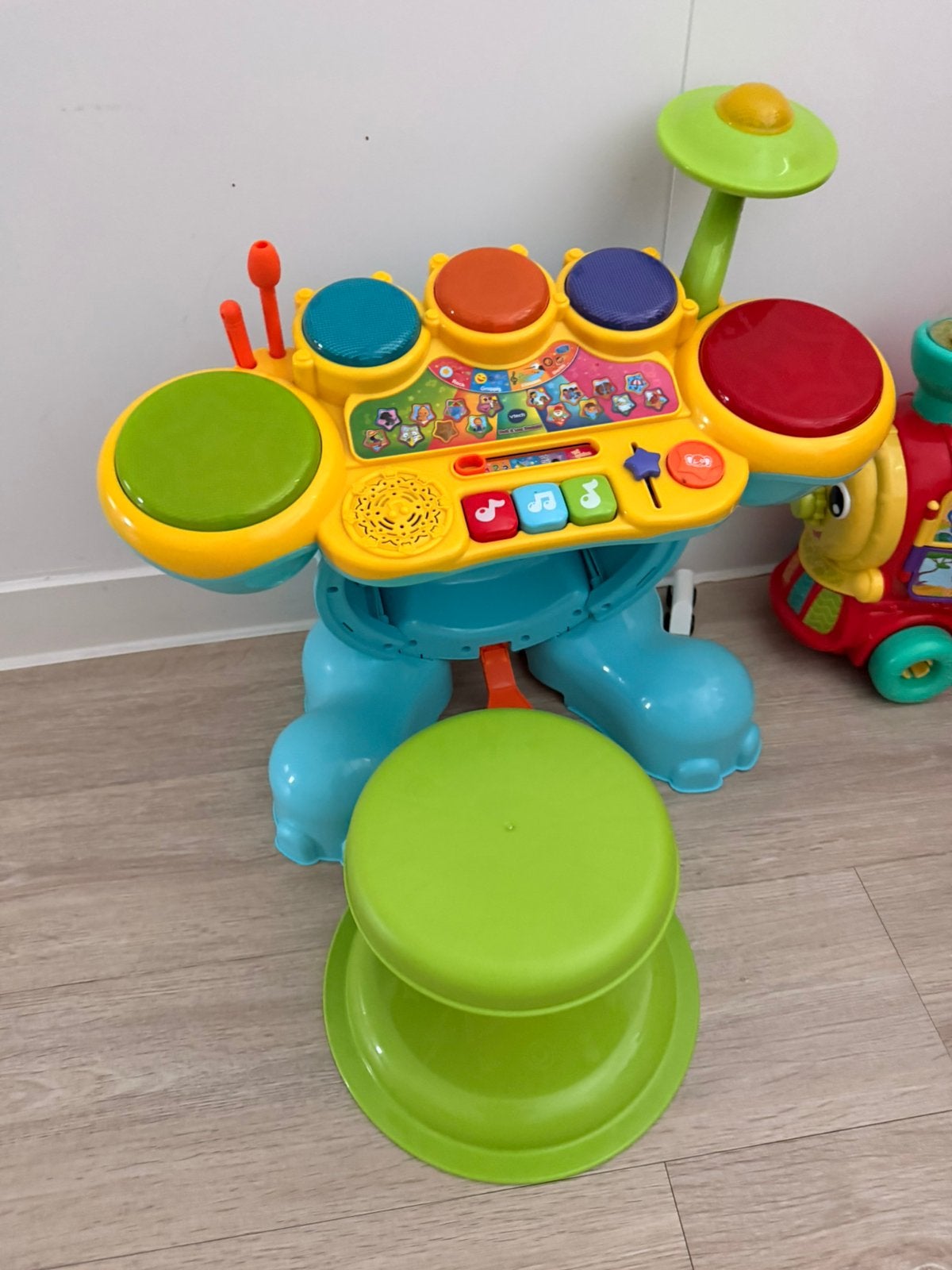 V-tech Drumstel, Kinderen en Baby's, Speelgoed | Vtech, Ophalen, Zo goed als nieuw, 6 maanden tot 2 jaar