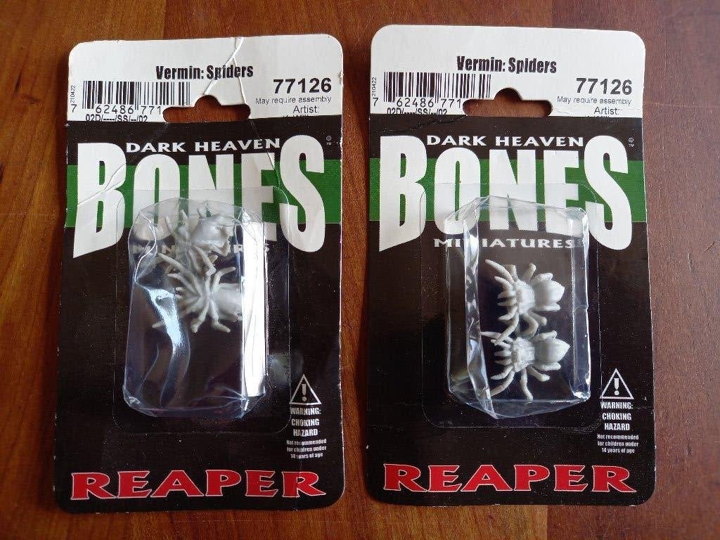Giant spiders van Reaper miniatures D&D AOS MESBG, Ophalen of Verzenden, Nieuw, Lord of the Rings, Figuurtje(s)