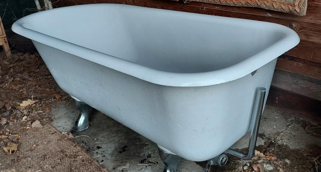 gietijzeren ligbad op pootjes, Ophalen, Gebruikt