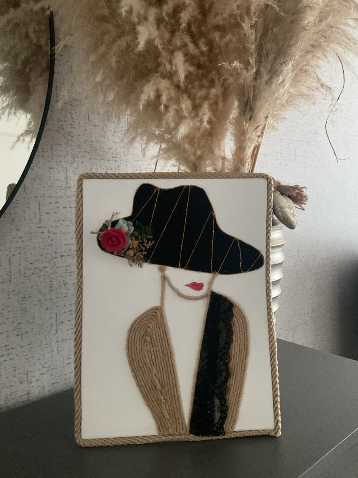 Nieuw! Unieke wanddeco.(32x42cm) handgemaakt!, Ophalen of Verzenden, Nieuw