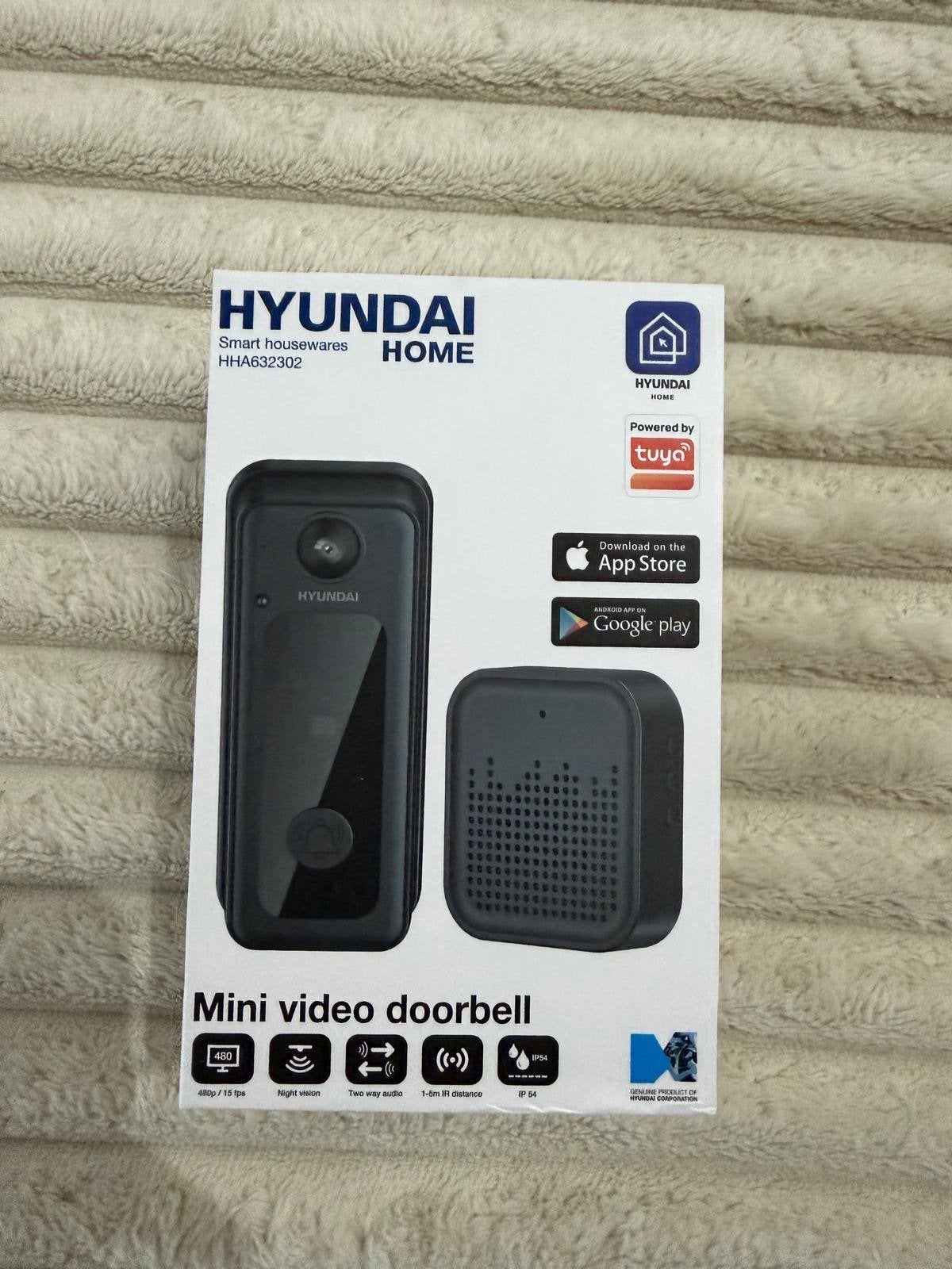 Hyundai Compact 2.0 Slimme Deurbel met Camera - Nieuw, Ophalen of Verzenden, Ingebouwde camera, Nieuw, Draadloos