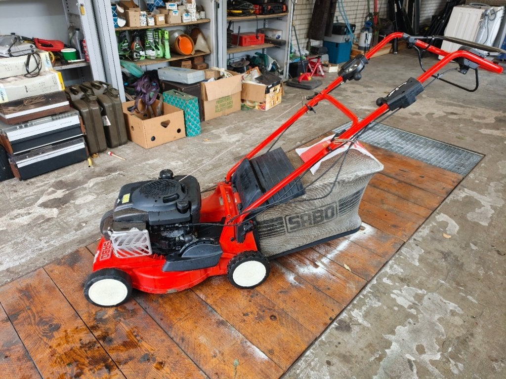 SABO 43-OHV A TurboStar benzinemaaier met aandrijving, Ophalen, Cirkelmaaier, Gebruikt, 40 t/m 49 cm