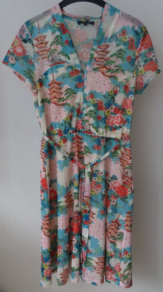 King Louie jurk maat M, Kleding | Dames, Maat 38/40 (M), Meerkleurig, Ophalen of Verzenden, Knielengte
