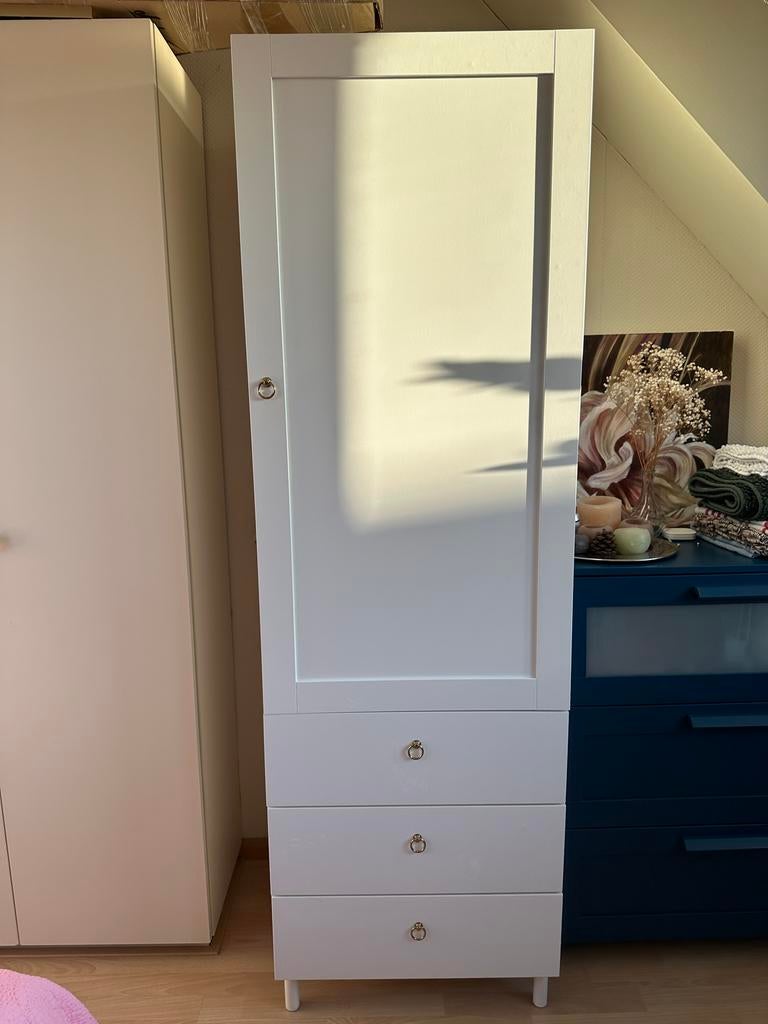 IKEA Pax kledingkast met spiegeldeur en lades 60x55x180, Ophalen, Gebruikt, 200 cm of meer, 50 tot 100 cm