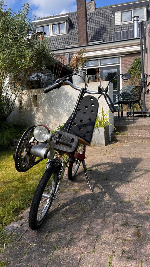 Alligt rode kinder ligfiets met bovenstuur, Ophalen, Gebruikt, Bovenstuur, Overige merken