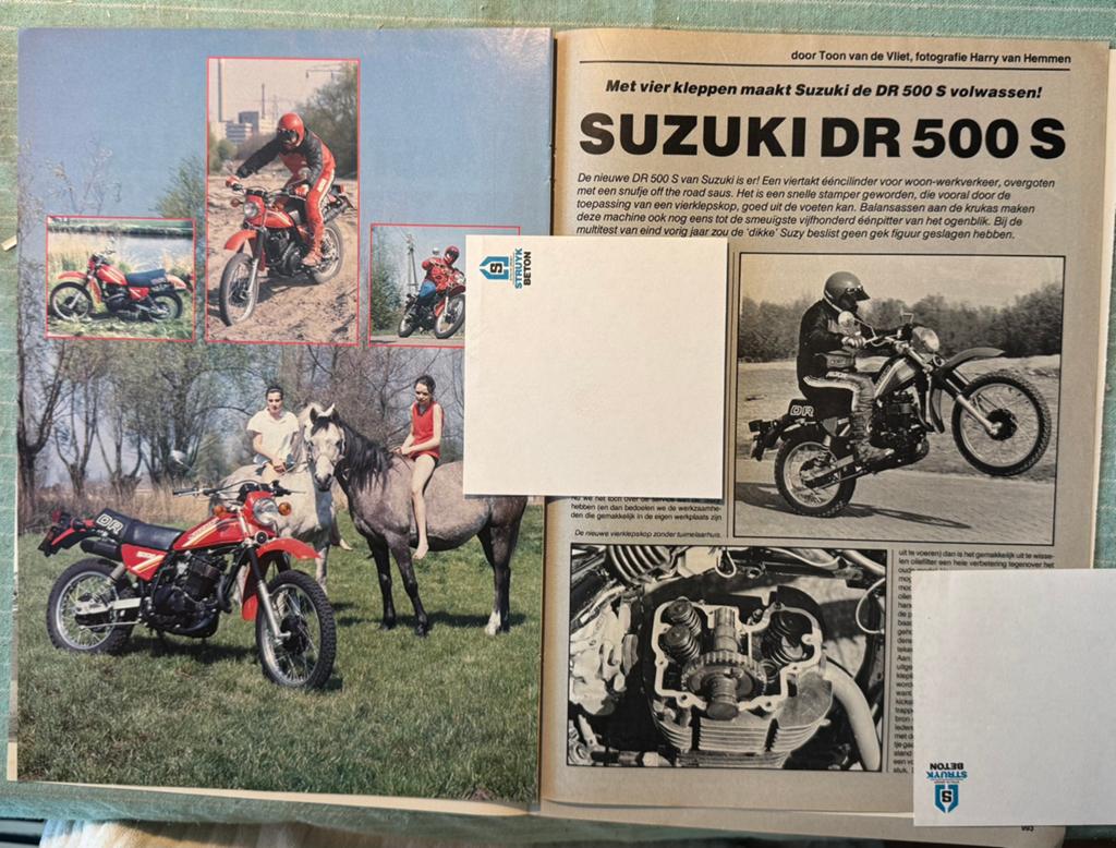 Test 1981 Suzuki DR500S, Verzenden, Zo goed als nieuw
