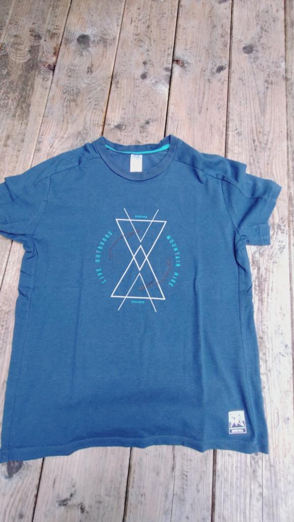 Quechua T-shirt petrol groen maat 152, Quechua, Ophalen of Verzenden, Zo goed als nieuw, Shirt of Longsleeve