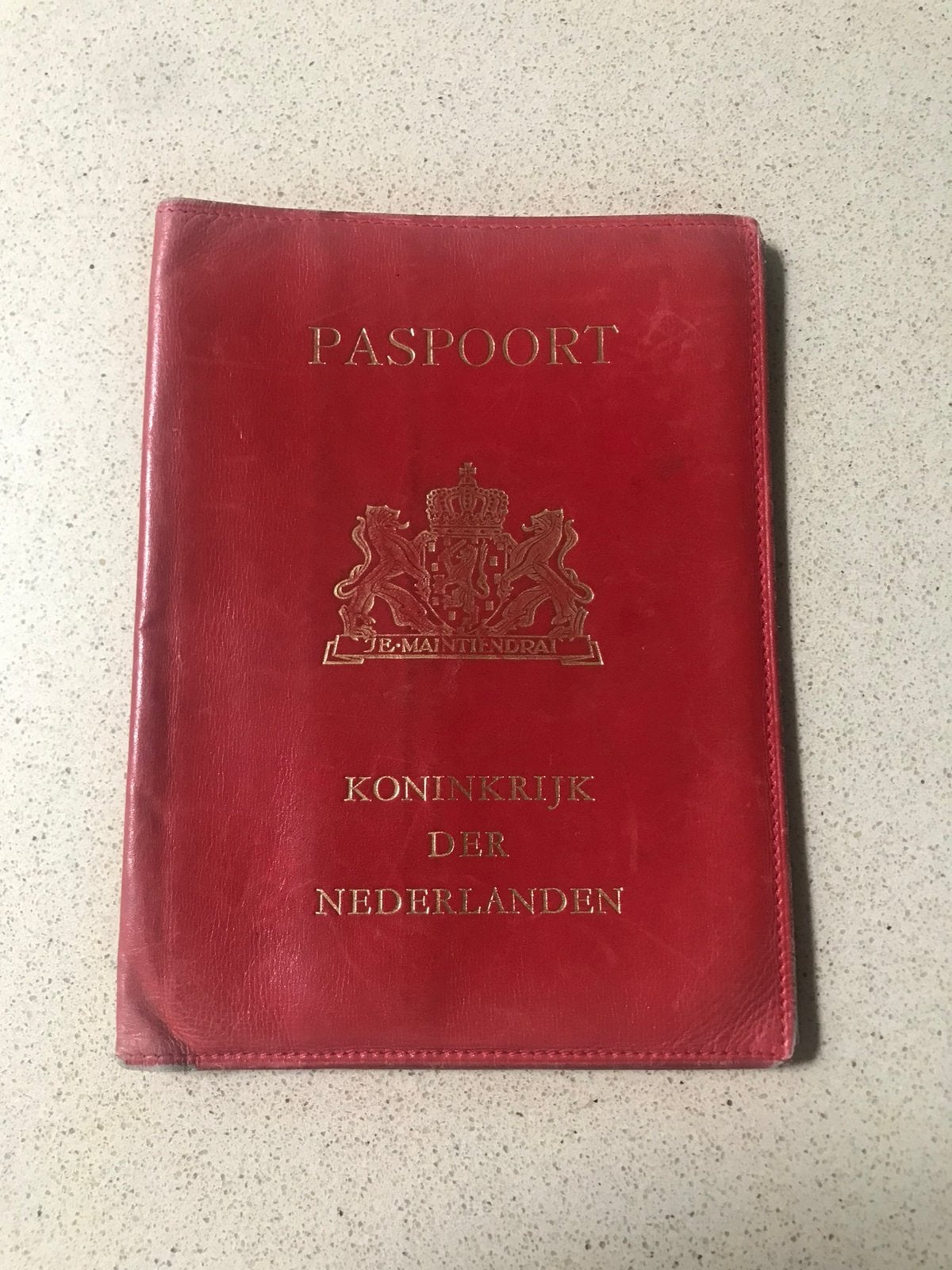 Paspoort mapje, kalfsleer, Ophalen of Verzenden, Gebruikt