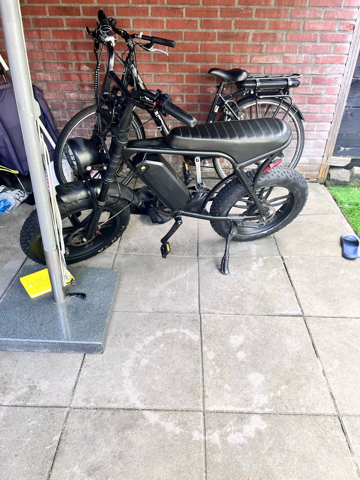 Stoere Fatbike E-bike - Zo goed als nieuw, Versnellingen, Minder dan 49 cm, Zo goed als nieuw, Schijfrem