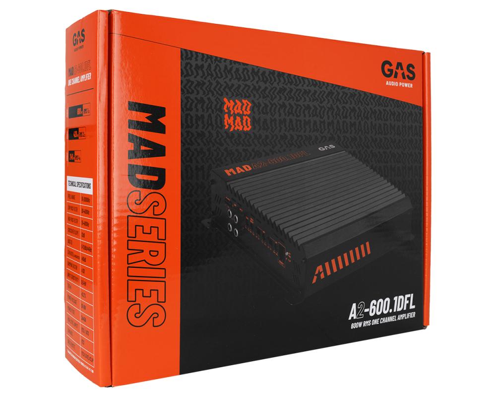 GAS Audio Power MAD A2-600.1DFL 600W RMS Monoblok versterker, Info@optimount.nl, Nieuw, Ophalen of Verzenden, Anholtseweg 48A 7091 HB DINXPERLO