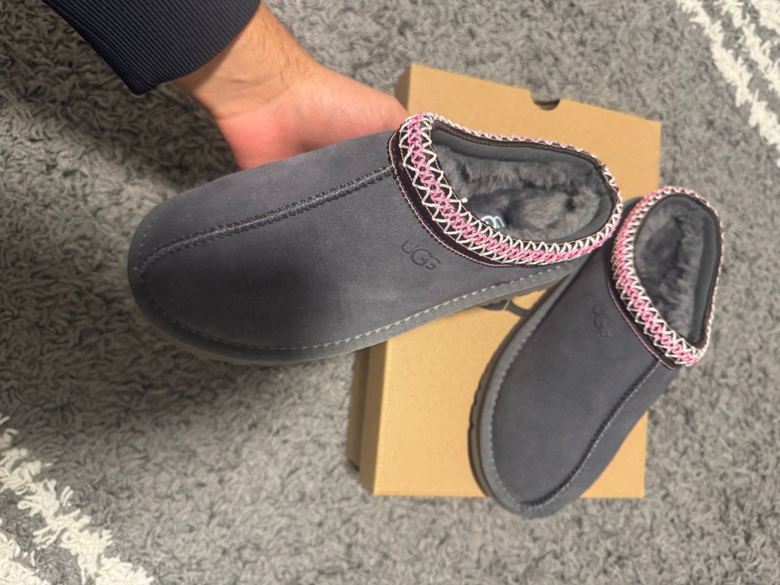 UGG sloffen grijs maat 38 - Nieuw, UGG, Nieuw, Ophalen of Verzenden, Pantoffels of Sloffen