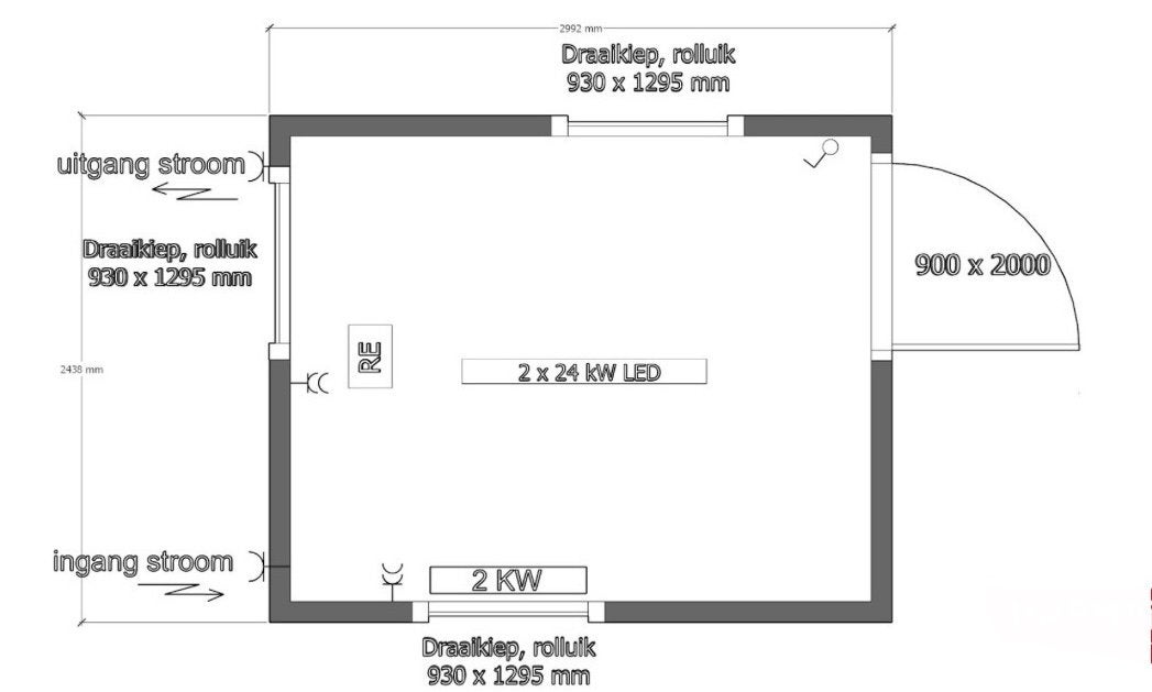 Unit 3x2.5 mtr 10ft portiersloge toegang unit kantoor bouw, Ophalen, Zo goed als nieuw