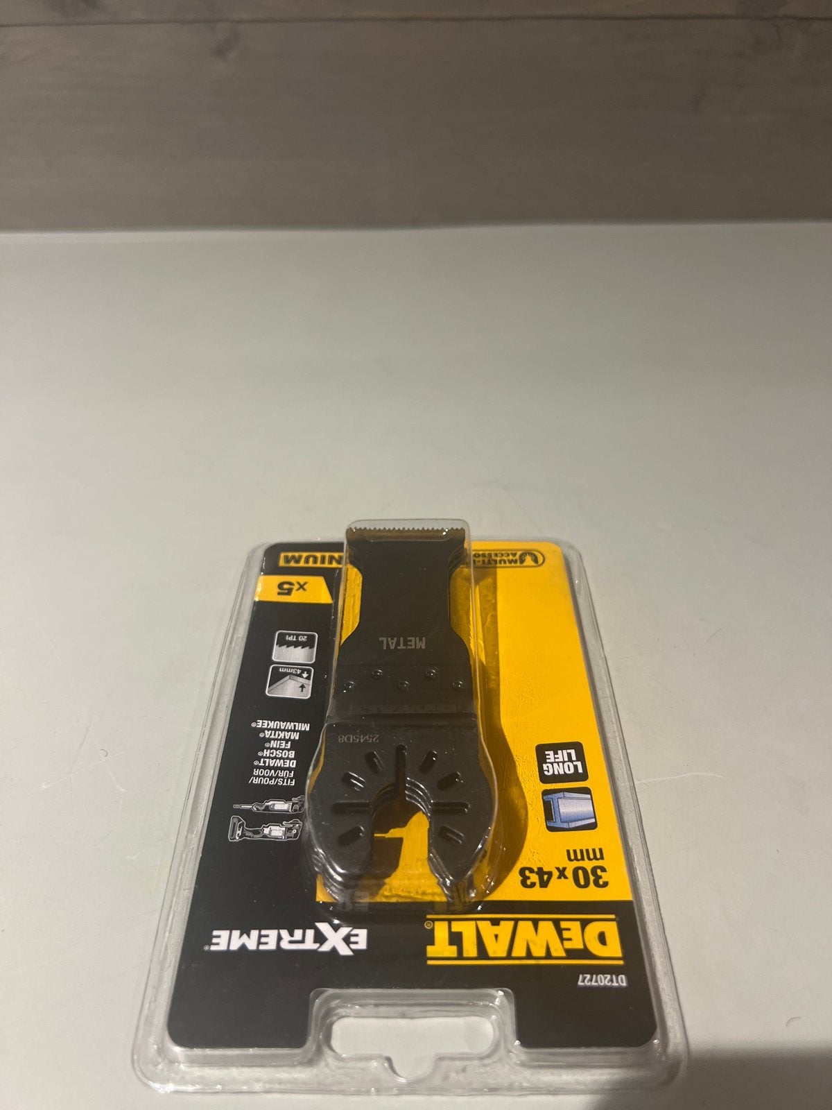 DeWalt DT20727-QZ Multitool Zaagblad Titanium 30x43mm, N, N, Nieuw, Ophalen of Verzenden