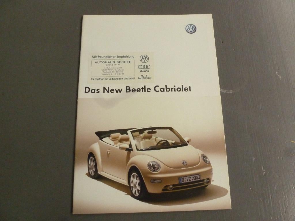 VW New Beetle folder 2002, Ophalen of Verzenden, Zo goed als nieuw, Volkswagen