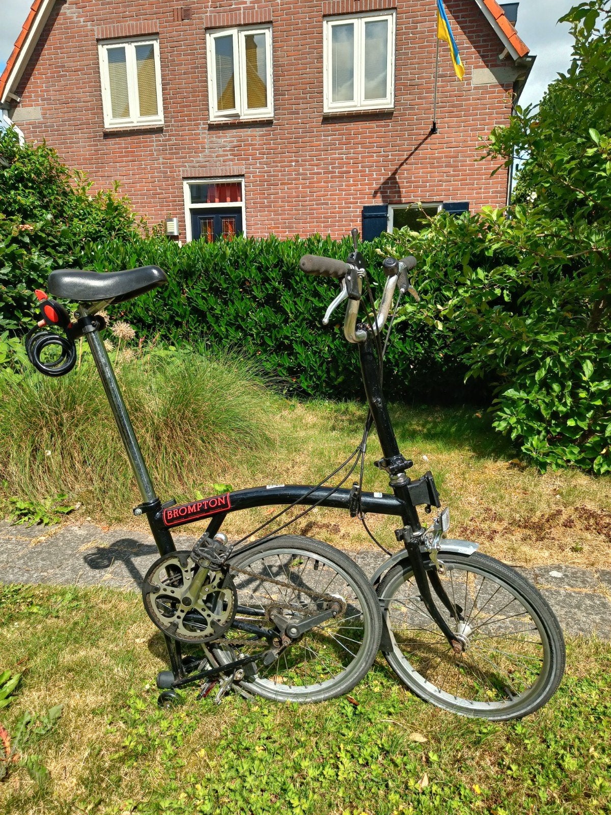 Brompton vouwfiets, Fietsen en Brommers, Fietsen | Vouwfietsen, Gebruikt, Brompton, 16 tot 18 inch, Versnellingen, Ophalen