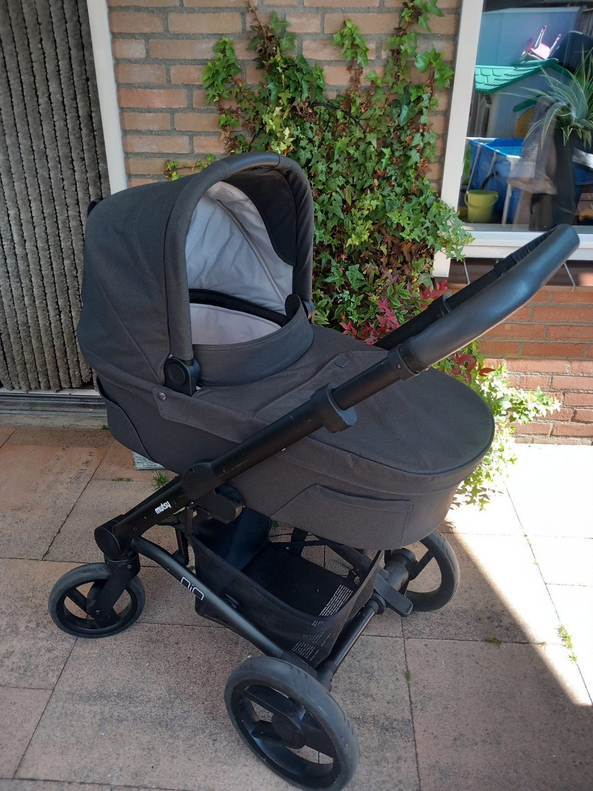 Mooie zwarte/antraciet kinderwagen 3 in 1, Ophalen, Zo goed als nieuw, Overige merken
