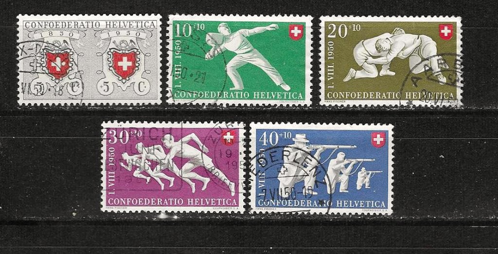 Zwitserland 545-549, Ophalen of Verzenden, Gestempeld