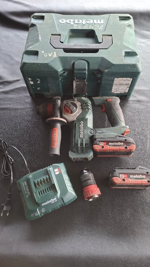 Metabo KHA 18 LTX BL 24 Quick 18v Accu combihamer SDS plus, ., Ophalen of Verzenden, Zo goed als nieuw, .
