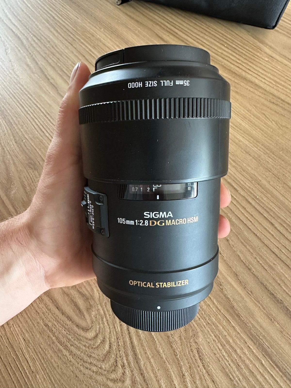 Sigma 105mm 1:2.8 DG MACRO HSM OS lens, Audio, Tv en Foto, Fotografie | Lenzen en Objectieven, Sigma, Autofocus, Ophalen of Verzenden