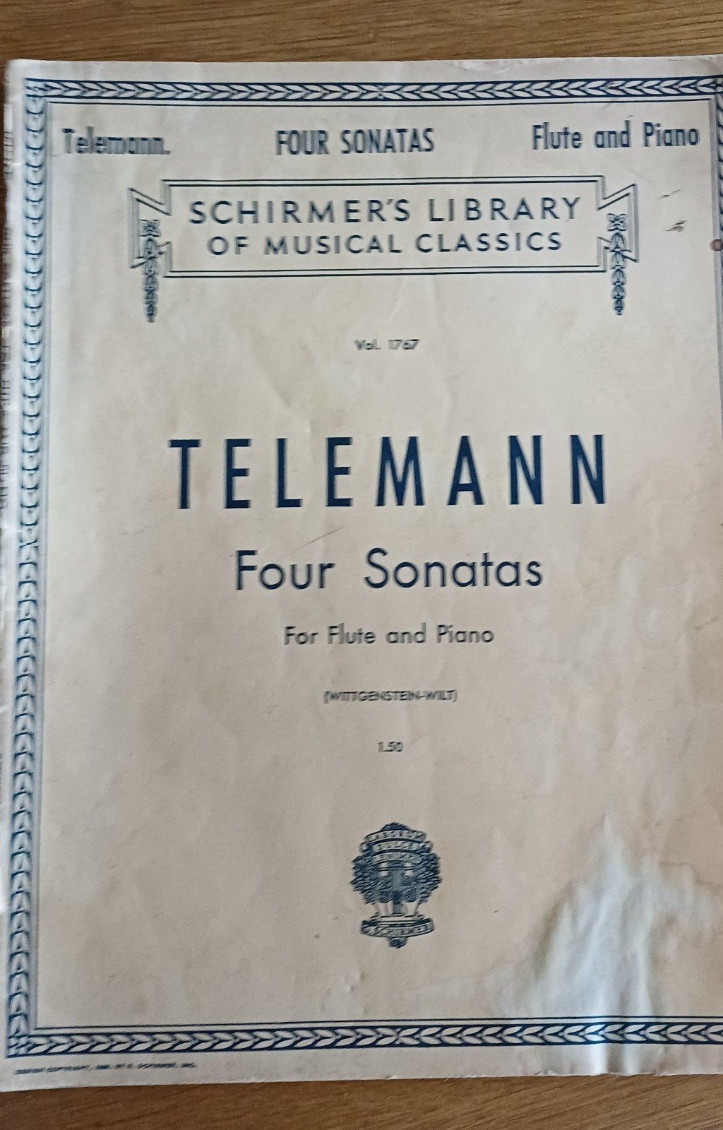 bladmuziek Telemann, Ophalen of Verzenden, Artiest of Componist, Klassiek