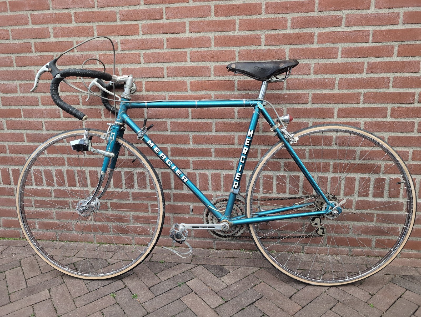 Vintage Mercier racefiets - met Franse onderdelen, Fietsen en Brommers, Ophalen, Velgrem, Mercier, Jaren '60 of nieuwer