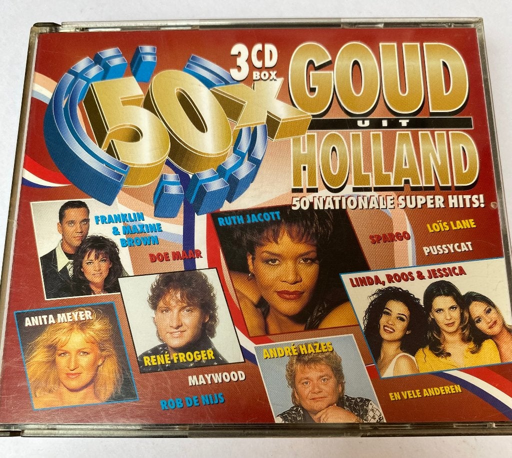 50x Goud uit Holland - 3 CD Box - Nationale Super Hits, Gebruikt, Boxset, Pop, Ophalen of Verzenden
