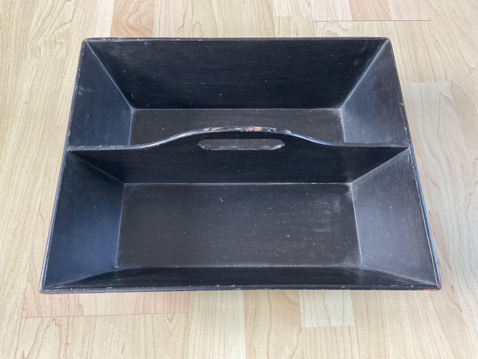 Zwarte gebruikte gruttersbak, Overige typen, Ophalen of Verzenden, Gebruikt, Hout