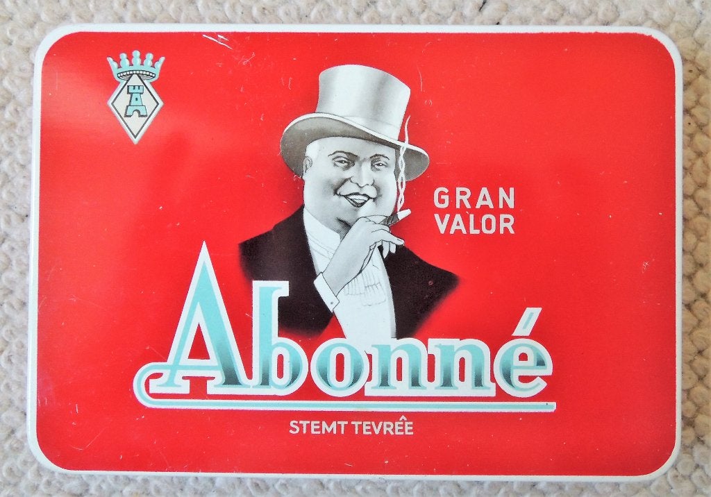 Abonné Gran Valor sigarenblik jaren 50, Verzamelen, Ophalen of Verzenden, Gebruikt, Overige