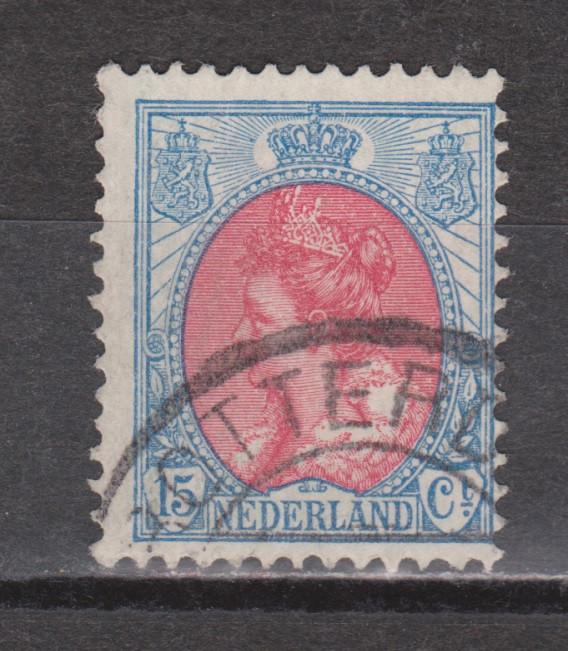 NVPH 65 gebruikt Wilhelmina 1899 ; OUD NEDERLAND per stuk, Ophalen of Verzenden, T/m 1940, Gestempeld