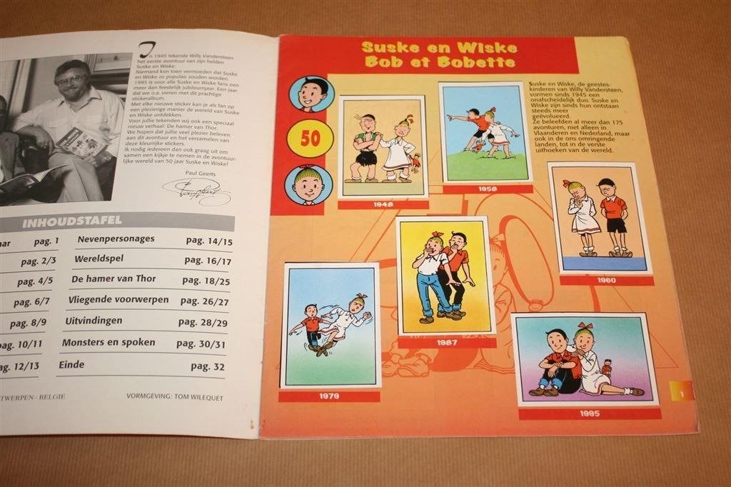 Suske en Wiske. Het Stickeralbum [Compleet]. Hamer van Thor., Eén stripboek, Ophalen of Verzenden, Gelezen